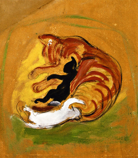 Cat with Kittens: 1912