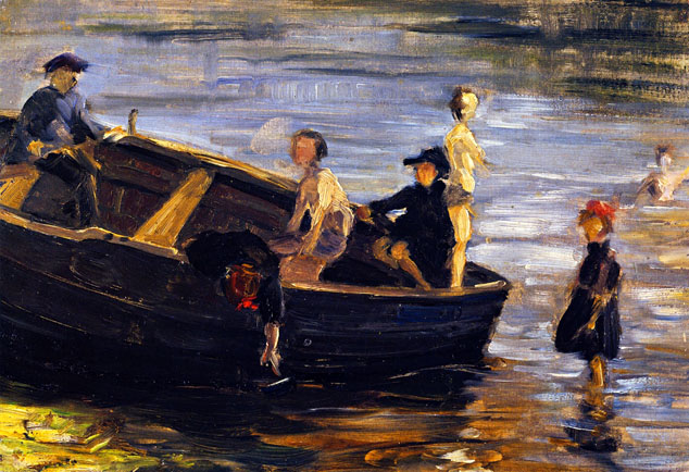 Children on a Boat: 1903