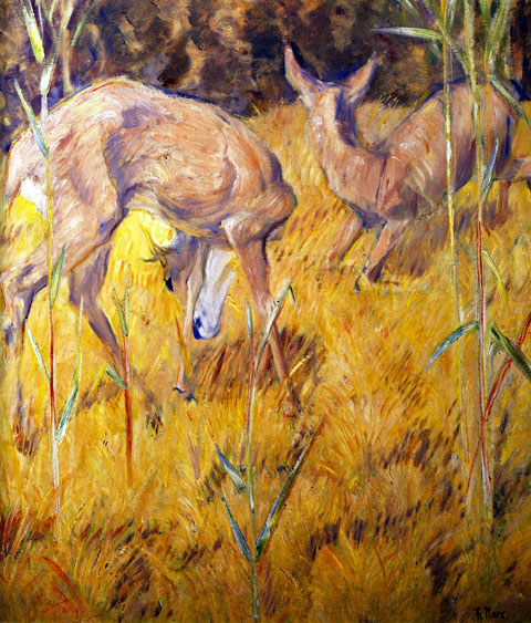 Deer in the Reeds: 1909