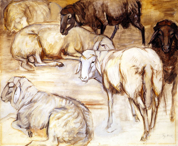Flock of Sheep I: !908