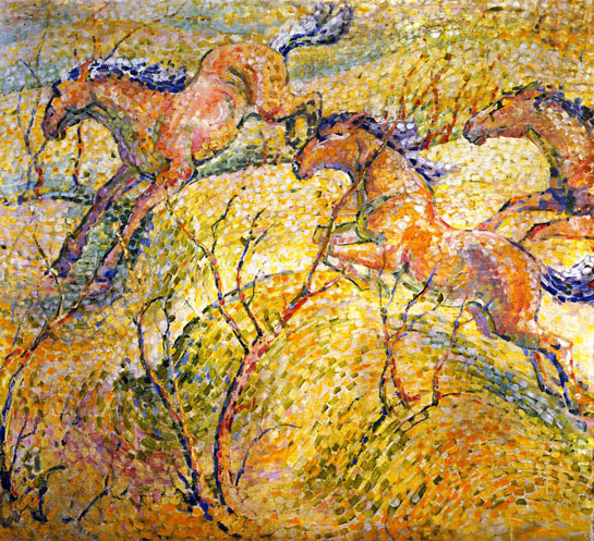 Jumping Horses: 1910