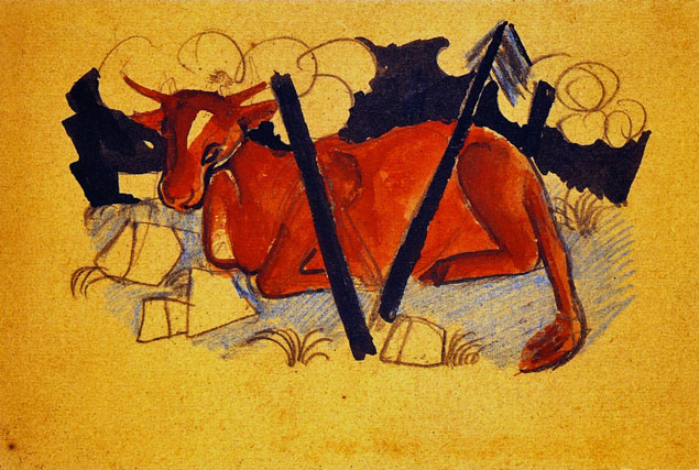 Lying Red Cow: 1913