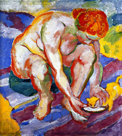 Nude with Cat: 1910