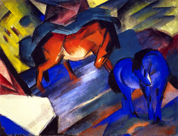 Red and Blue Horse: 1912