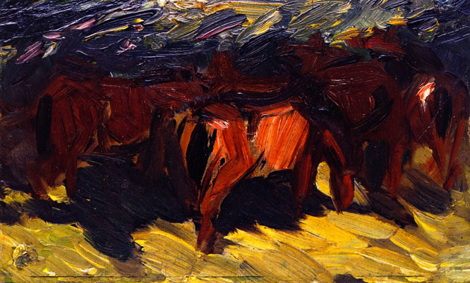 Sketch of Horses III: 1906