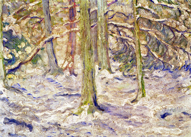 Snow Covered Woods: 1909