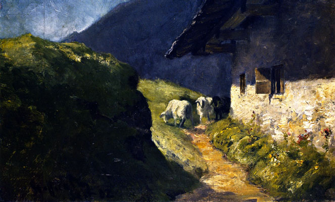 Steffelalm II with Sheep: 1902