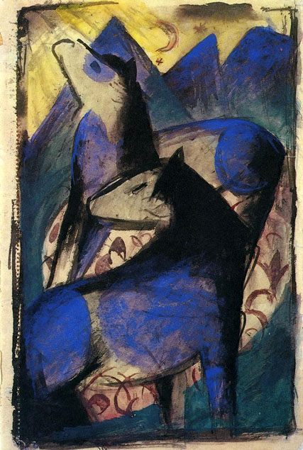 Two Blue Horses: 1913