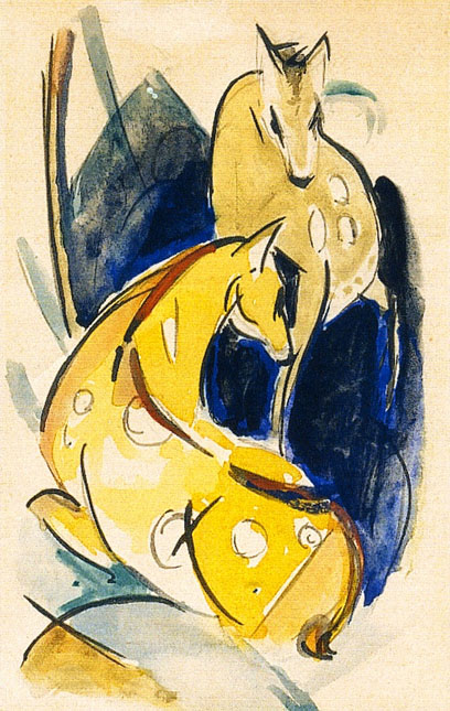 Two Yellow Animals: 1913