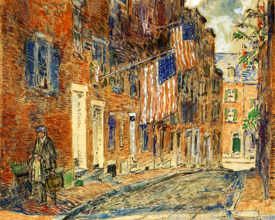 Acorn Street, Boston: 1919