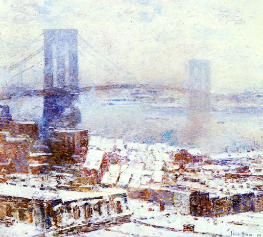 Brooklyn Bridge in Winter: 1904