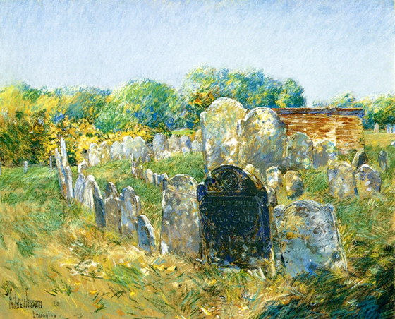 Colonial Graveyard at Lexington: ca 1891