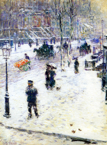 Fifth Avenue in Winter: 1901