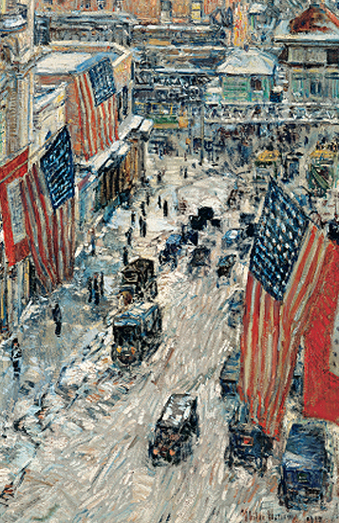 Flags on Fifty-Seventh Street, the Winter of 1918