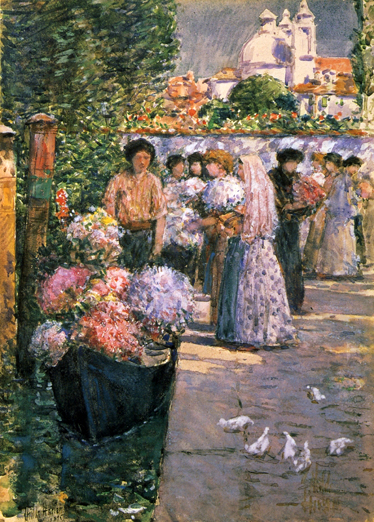 Flower Market: 1895
