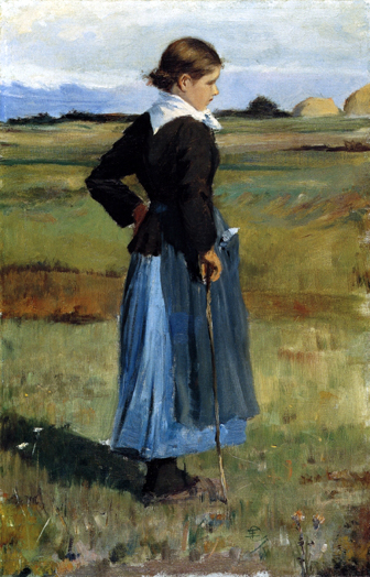 French Peasant Girl: ca 1883