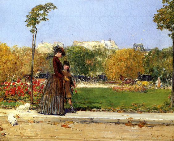 In the Park, Paris: 1889