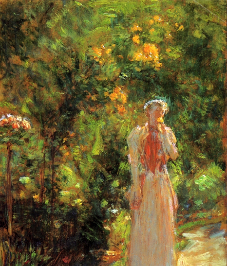 Mrs. Hassam in the Garden: 1888