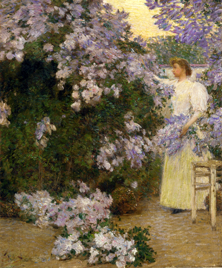 Mrs. Hassam in the Garden: 1896