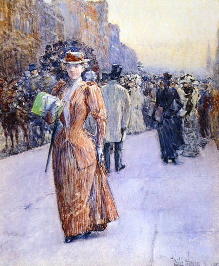 New York Street Scene: ca 1890