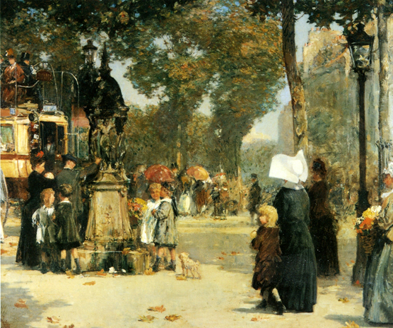 Paris Street Scene: 1887