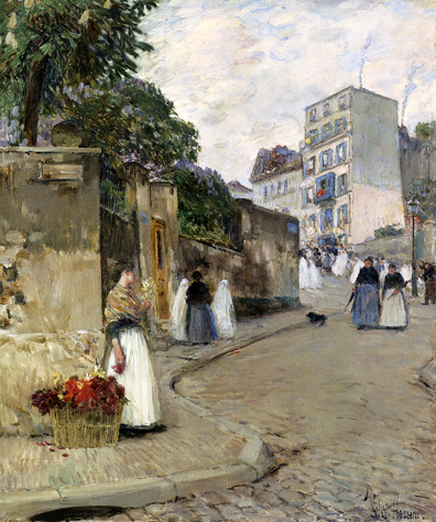 Rue Montmartre, Paris: 1888