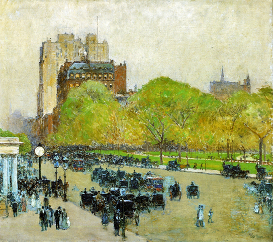 Spring Morning in the Heart of the City (aka Madison Square, New York): 1890