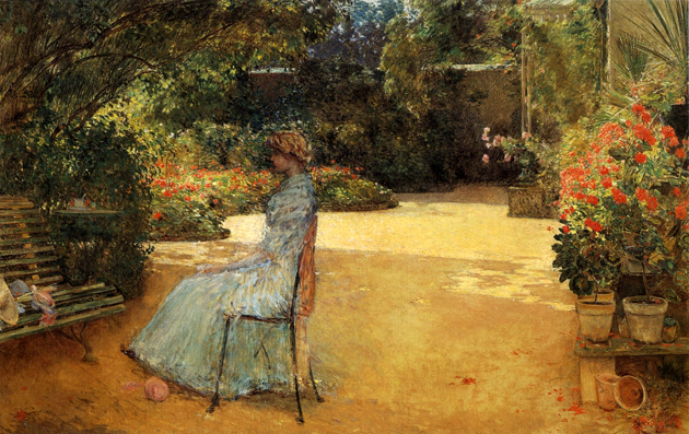 The Artist's Wife in a Garden, Villiers-le-Bel: 1889