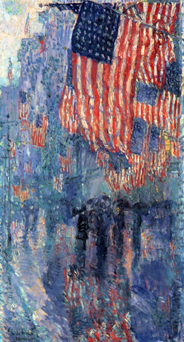 The Avenue in the Rain: 1917