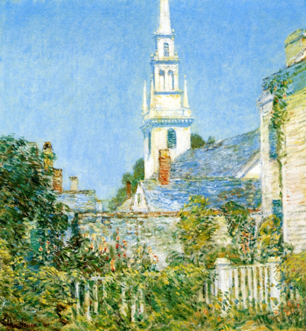 White Church at Newport (aka Church in a New England Village): 1901