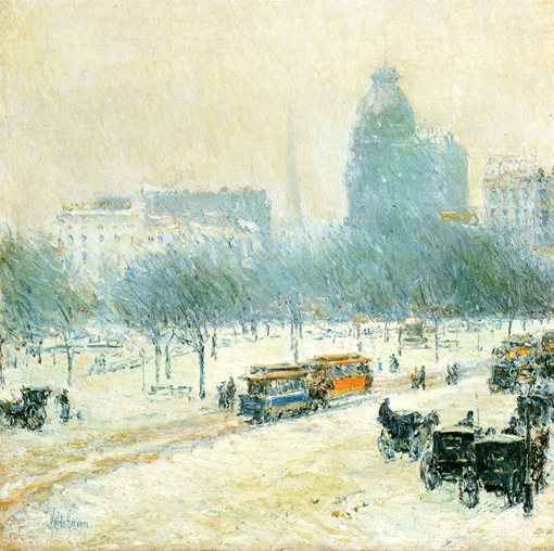 Winter in Union Square: ca 1892