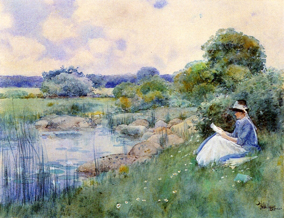 Woman Reading: 1885