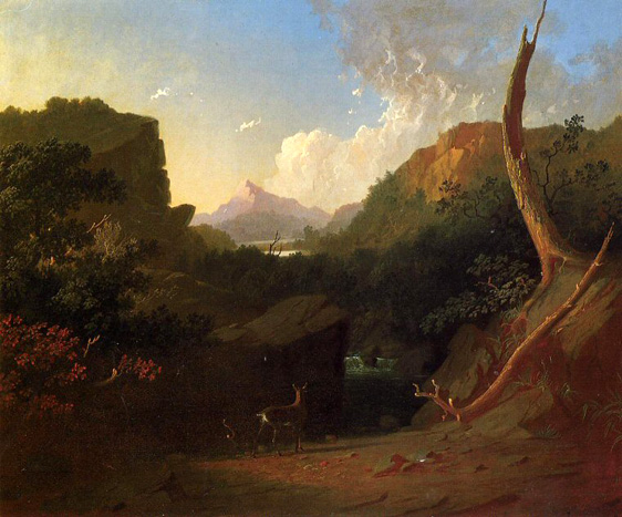 Deer in Stormy Landscape: 1852