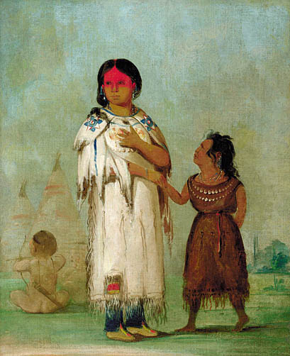 Assiniboin Woman and Child: 1832