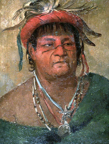 Auh-ka-nah-paw-wah, Earth Standing, an Old and Valiant Warrior: 1831