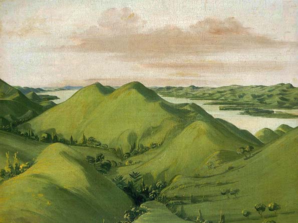 Beautiful Grassy Bluffs, 110 Miles above Saint Louis: 1832