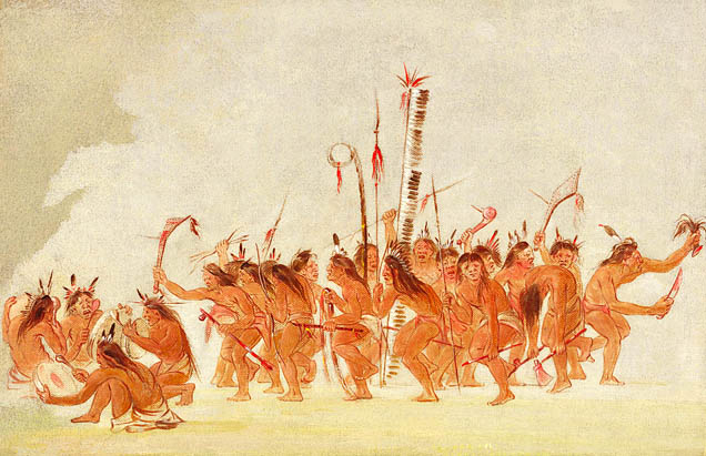 Braves Dance, Ojibwa: 1836