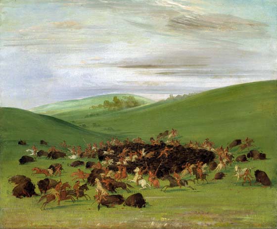 Buffalo Chase, Surrounded by the Hidatsa: 1832