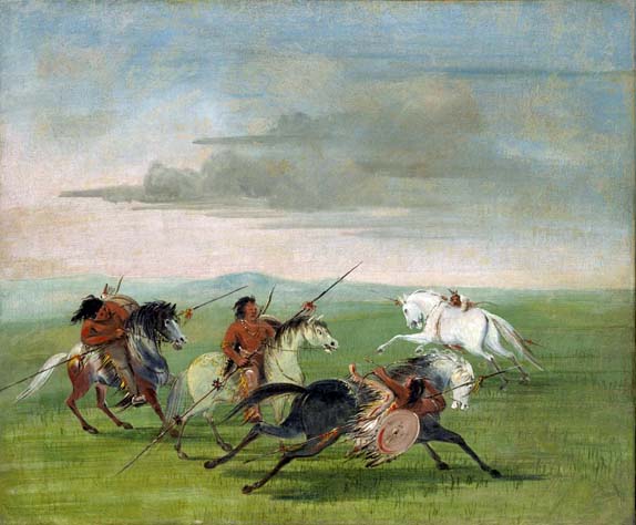 Comanche Feats of Horsemanship: 1834