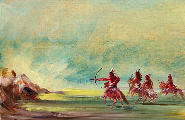 Comanche Giving Arrows to the Medicine Rock: 1838