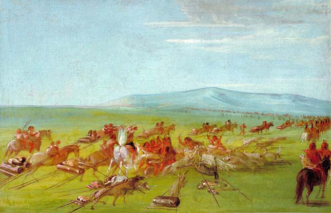 Comanche Moving Camp, Dog Fight Enroute: 1834