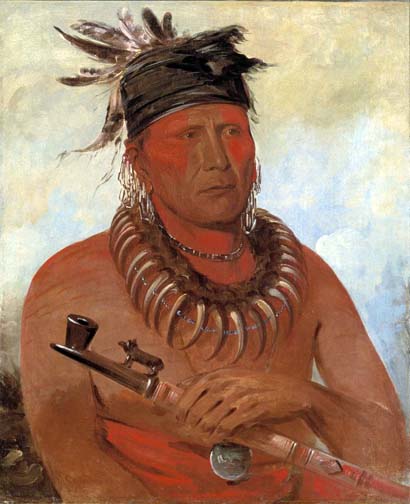 Haw-che-ke-sug-ga, He Who Kills the Osages, Chief of the Tribe: 1832