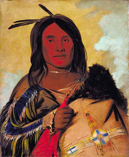 Ka-pes-ka-da, Shell Man, an Oglala Brave: 1832