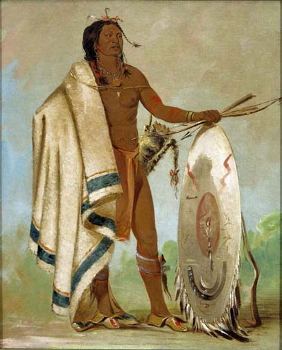 Kotz-a-to-ah, Smoked Shield, a Distinguished Warrior: 1834