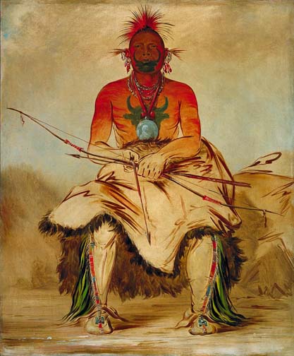 La-doo-ke-a, Buffalo Bull, a Grand Pawnee Warrior: 1832