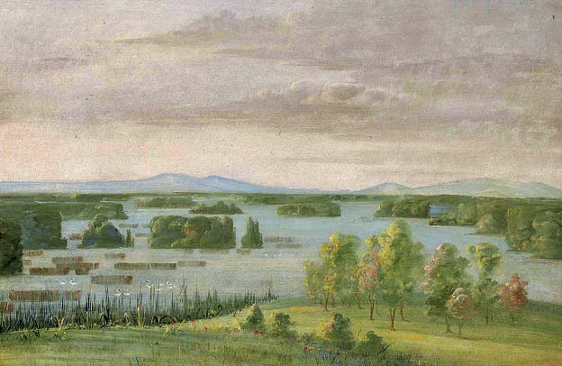 Lac du Cygne (Swan Lake), Near the Coteau des Prairies: 1836