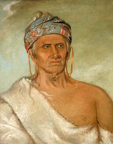 Lay-láw-she-kaw, Goes Up the River, an Aged Chief: 1830