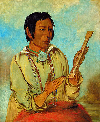 Ma-shee-na, Elk's Horns, a Subchief: 1830