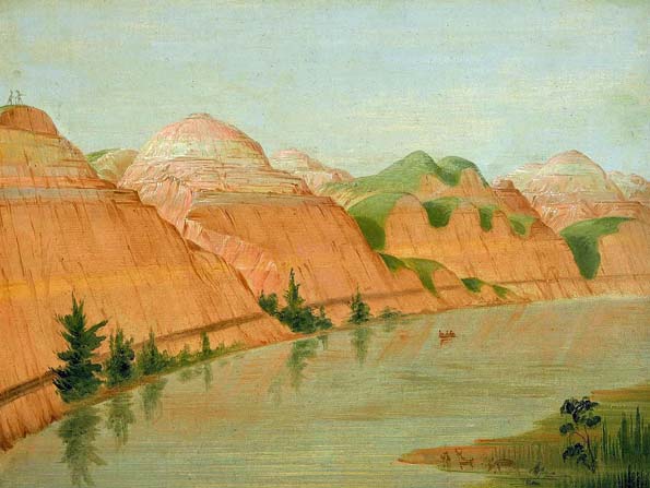 Magnificent Clay Bluffs, 1800 Miles above Saint Louis: 1832