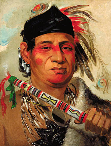 Mah-kée-mee-teuv, Grizzly Bear, Chief of the Tribe: 1831
